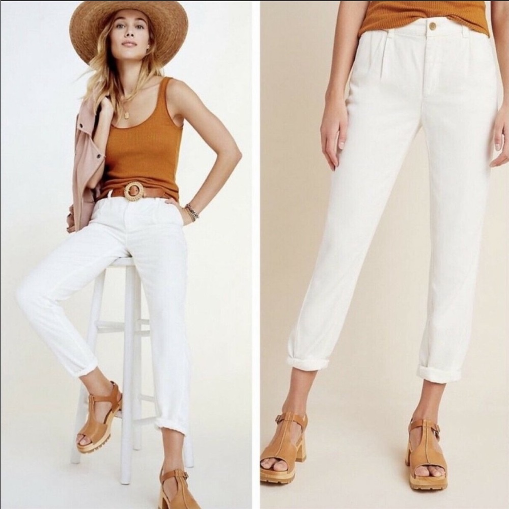 🧁Anthropologie Scout Slim Pleated Pants